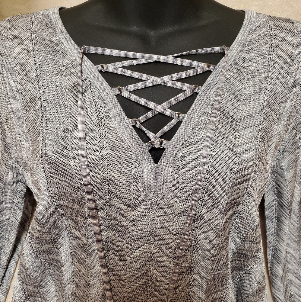 WHBM Metallic Knit Tunic - Picture 6 of 9